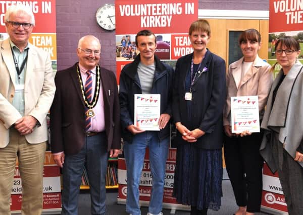 Community volunteers from Kirkby who won awards.