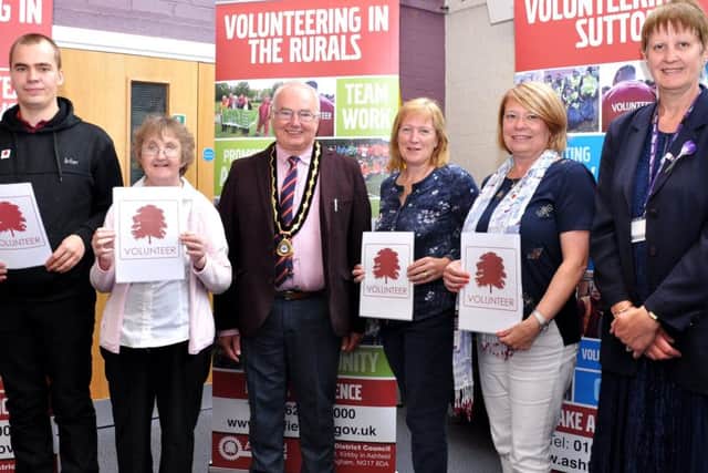 Award-winning volunteers representing the rural areas of Ashfield, such as Selston.