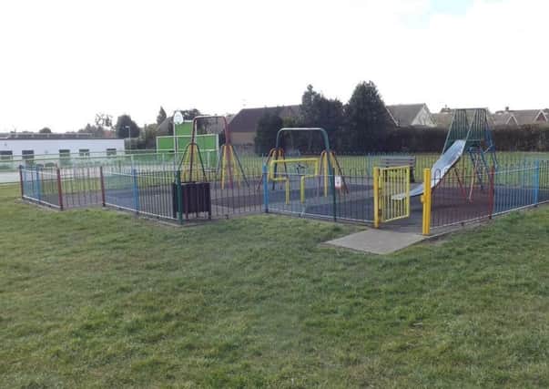 The play area at Acacia recreation ground in Annesley.