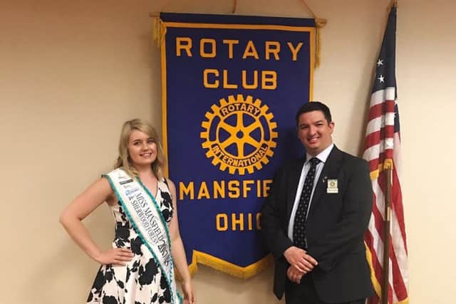 Miss Mansfield and Sherwood 2017 Jessica Pinnick during her visit to Mansfield Ohio.