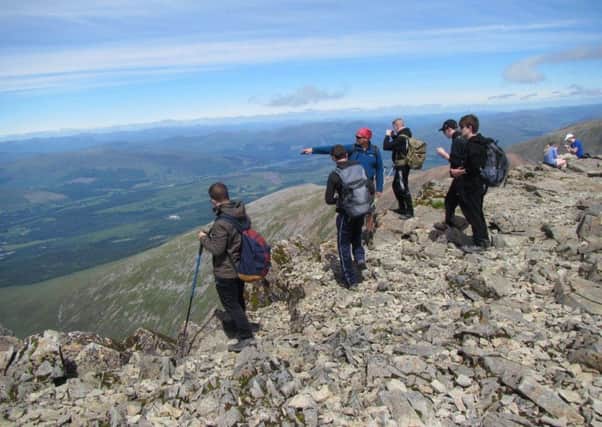 The students scaled the heights of Ben Nevis
