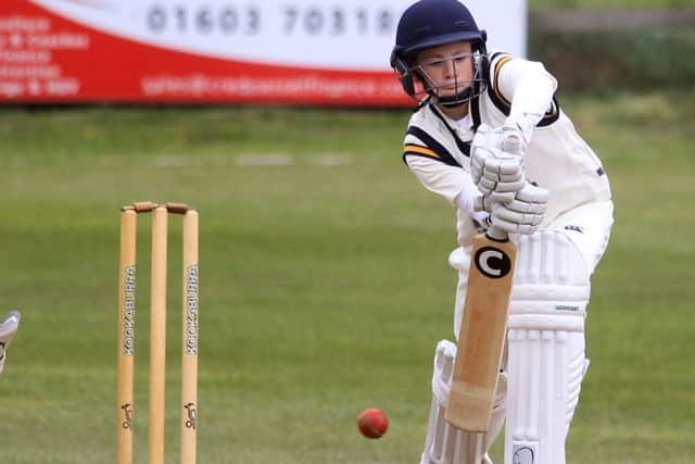 Cuckney batsman Archie Shannon.