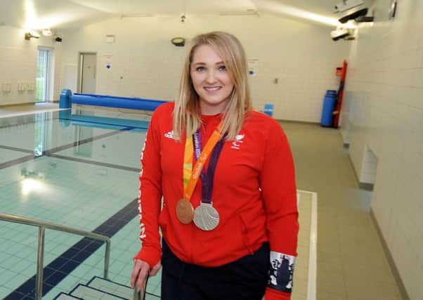 Margaret Clarke and Paralympian swimmer Charlotte Henshaw in the new hydrotherpy pool which bears Margaret's name, who worked at the Alfreton Park Community Special School as a swimming instructor for 31 years before her retirement and initiated the fundraising for the new facility.