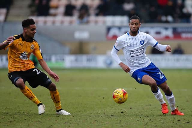 Mansfield Town's CJ Hamilton in action - Pic by Chris Holloway