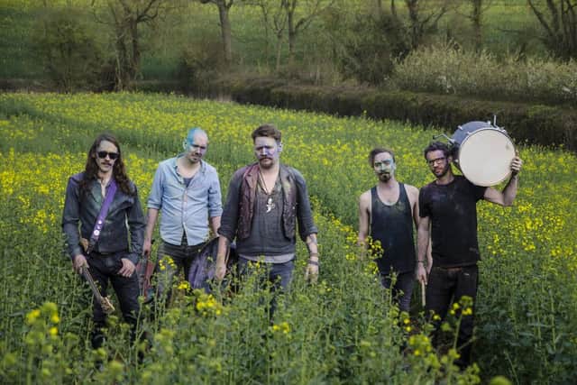 Jasper in the Company of Others play at Stainsby Festival.