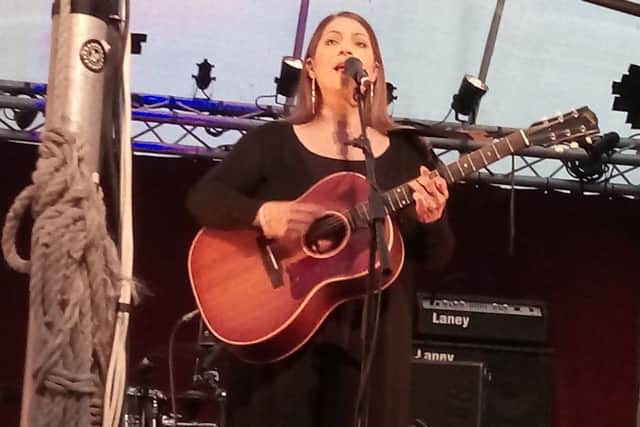 Edwina Hayes at Stainsby Festival.