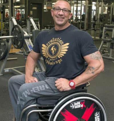 Anytime Fitness Mansfield member Darran Stanesby has won the company's 2017 Inspiration award. He was diagnosed with Ataxia. He was won disabled bodybuilding competitions.
Picture: Sarah Washbourn / www.yellowbellyphotos.com