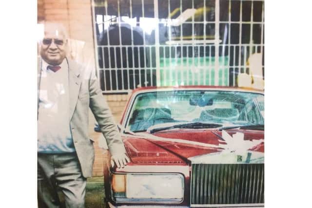 Ken Tut with his Rolls Royce.