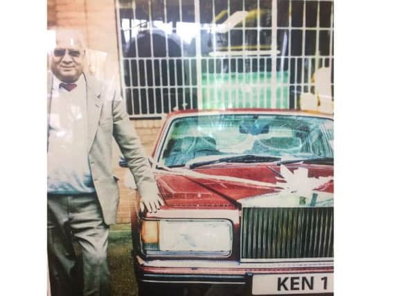 Ken Tut with his Rolls Royce.
