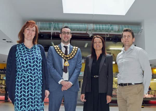 Pictured from left, are Council leader, Coun. Cheryl Butler, their chairman Coun. Lachlan Morrison, corporate manager Theresa Hodgkinson and deputy leader and Economic Growth portfolio holder, Coun. Don Davis.