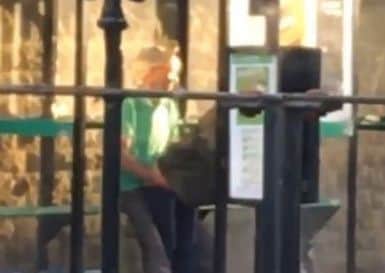 A still from the video