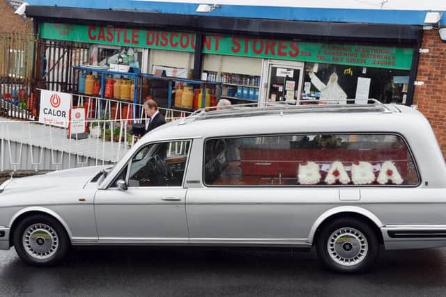 Ken Tut's funeral. Pictures by Brian Eyre.