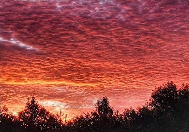 Sunrise over Chesterfield by Viki Shillito.