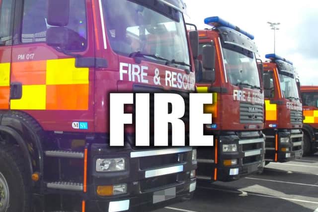 Smoke may be seen for some time, the fire service has said.