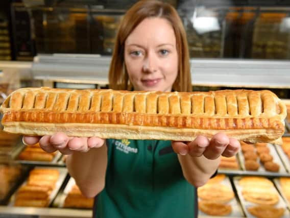 The foot-long sausage roll is now on sale at Morrisons in Mansfield.