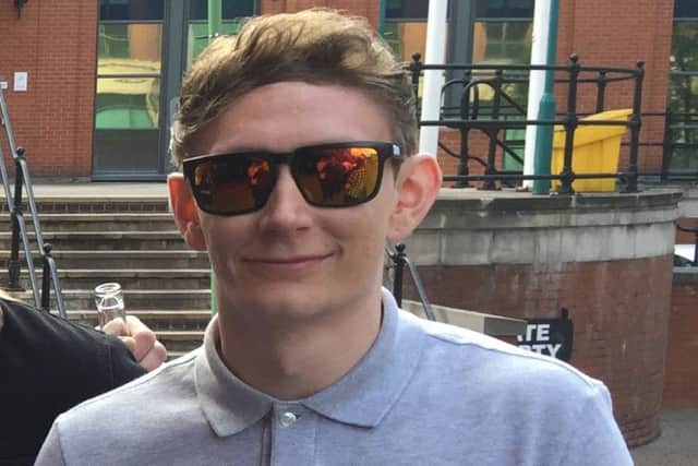 Callum Marriot (right) with friends and work colleagues
