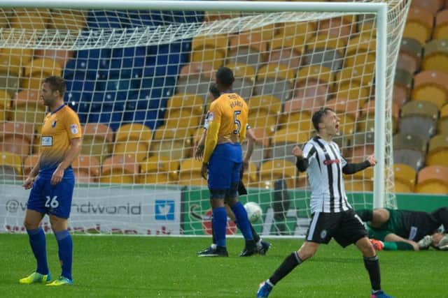 Mansfield Town vs Rochdale - Mansfield Town fall behind to a Callum Camps strike - Pic By James Williamson