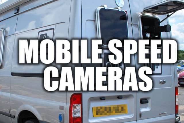 Mobile speed cameras.