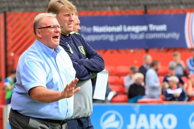Pre-season friendly between Alfreton Town and Mansfield Town - Saturday July 29th 2017. Mansfield manager Steve Evans. Picture: Chris Etchells