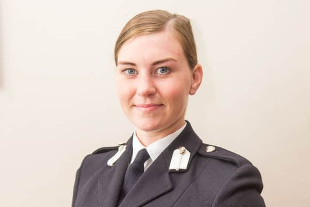 Officer Cadet Jessica Parkinson, of Mansfield, after passing out.