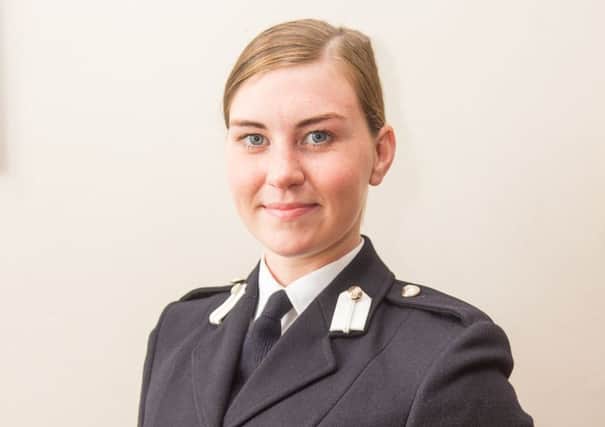 Officer Cadet Jessica Parkinson, of Mansfield, after passing out.