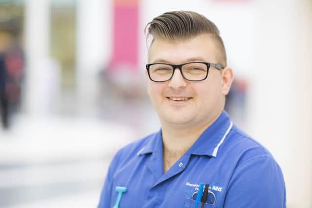 Danny Jones, staff nurse in the emergency assessment unit at Kings Mill Hospital, who was last years main winner.