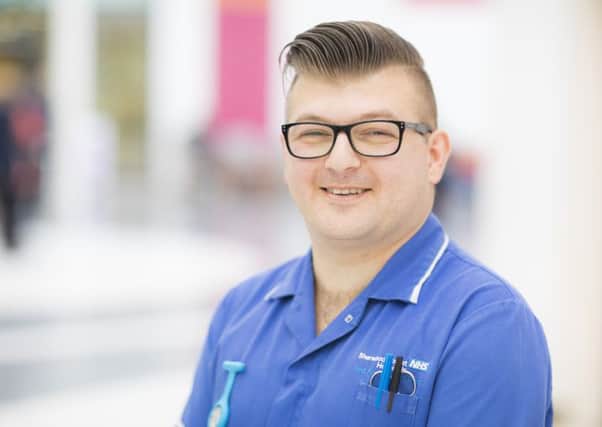 Danny Jones, staff nurse in the emergency assessment unit at Kings Mill Hospital, who was last years main winner.