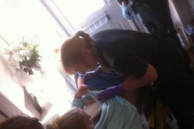 Call handler Joanne Shepherd was able to give advice over the phone until our paramedic Amanda Bird arrived