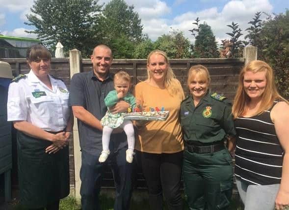 Call handler Joanne Shepherd was able to give advice over the phone until our paramedic Amanda Bird arrived