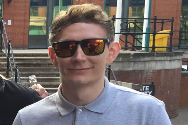 Callum Marriot (right) with friends and work colleagues