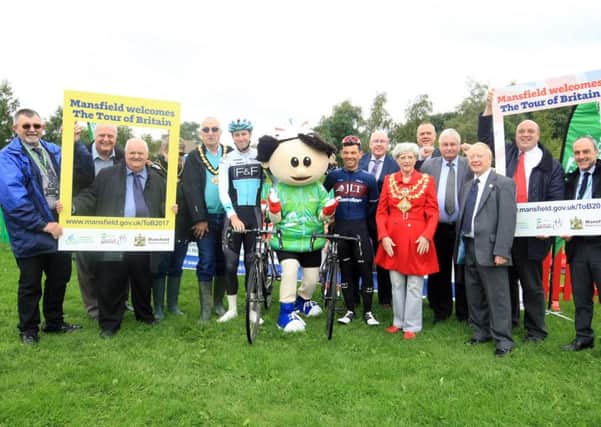 A party was held to launch the  Tour of Britain 2017 cycle race in Mansfield - but the council has drawn criticism from riding groups