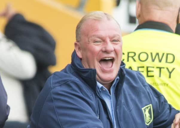 Mansfield Town v Sheffield Wednesday
Pre-season friendly 2017/18
Mansfield manager Steve Evans shares a joke with Wednesday coach Lee Bullen