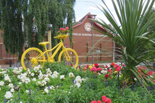 The stolen bike is similar to the one currently on display outside Ashfield District Council