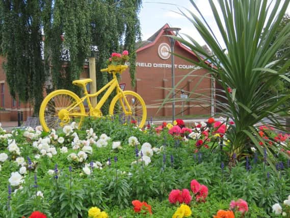 The stolen bike is similar to the one currently on display outside Ashfield District Council
