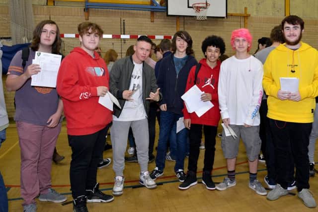 GCSE results day at Brunts Academy