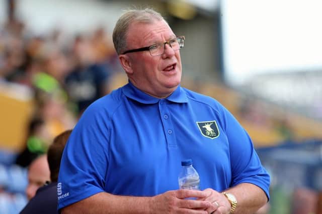 Mansfield Town v Luton Town
English League Football - Sky BET League Two
Field Mill, Mansfield, England
26th August 2017
Mansfield Town Manager Steve Evans
Picture by Dan Westwell