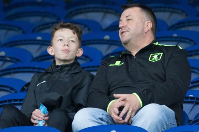 Mansfield vs Lincoln - Mansfield fans at the Checkatrade trophy game against Lincoln - Pic By James Williamson