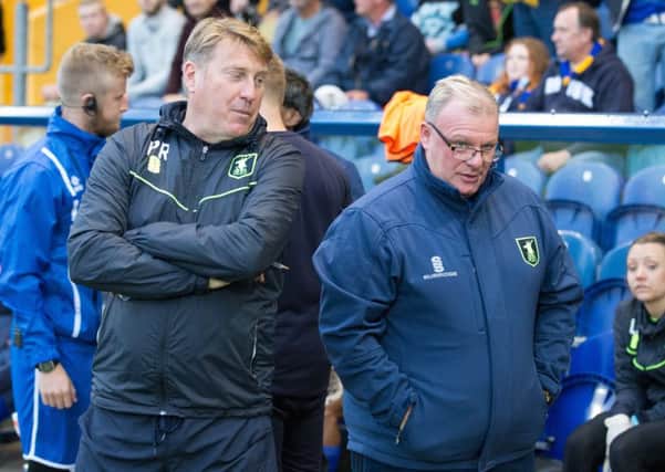 Mansfield vs Lincoln - Paul Raynor and Steve Evans - Pic By James Williamson