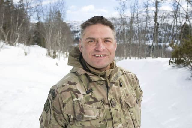 Ash Beaufoy, who is employed by the council as a street cleaner but is also a gunner with the RAFs reserve forces. (PHOTO BY: Rob Bourne/UKMOD Crown Copyright)