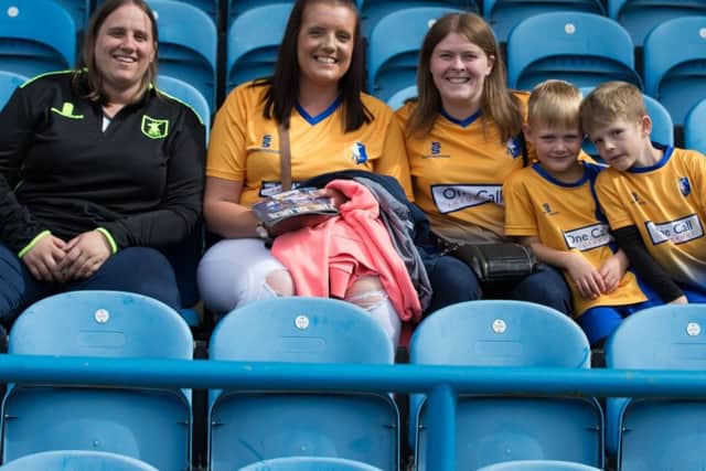 Carlisle United v Mansfield Town - Mansfield fans at Carlisle - Pic By James Williamson