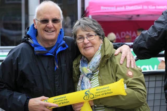 Tour of Britain 2017 stage 4 from Mansfield to Newark-On-Trent. Pictured at the start are Howard and Carole Wheatcroft. Picture: Chris Etchells