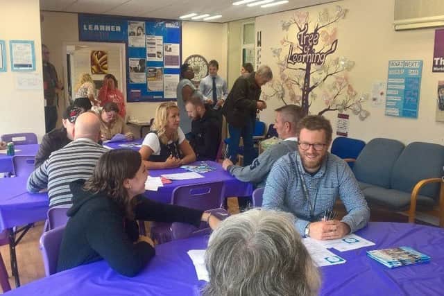 The new skills and employment hub at Sutton Community Academy.