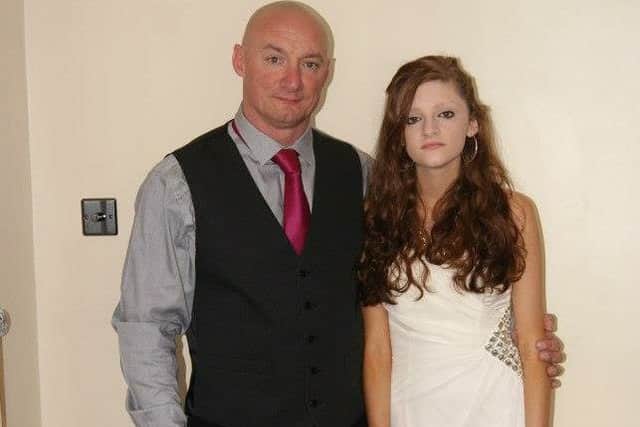 Corah Slaney and dad Carl Slaney.