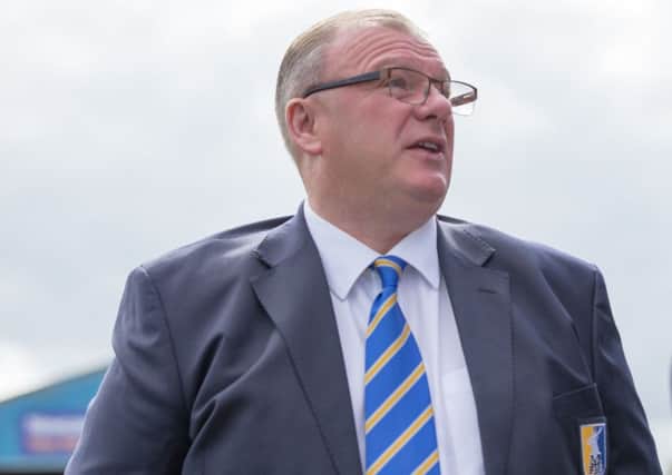 Carlisle United v Mansfield Town - Mansfield Town manager Steve Evans - Pic By James Williamson