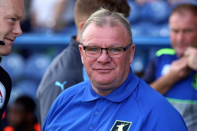 Mansfield Town v Luton TownEnglish League Football - Sky BET League TwoField Mill, Mansfield, England26th August 2017Mansfield Town Manager Steve EvansPicture by Dan Westwell