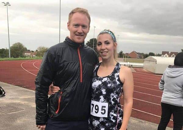 Mansfield Harriers duo, Matt and Sarah Bradbury.