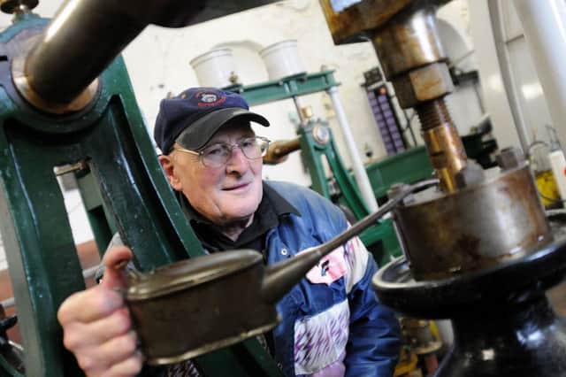 Don Hooley keeps everything shipshape during the open weekend at Pleasley Pit on Saturday.