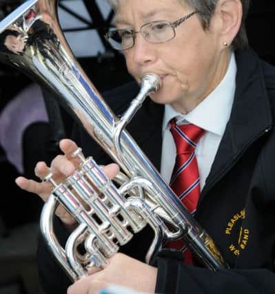 Members of the Pleasley Colliery Welfare Band kept visitors to the Pit open weekend entertained.