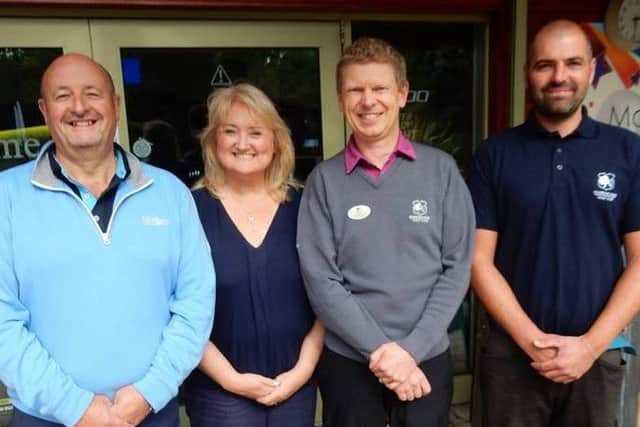 All smiles from the management team at Norwood Park Golf Centre in Southwell.