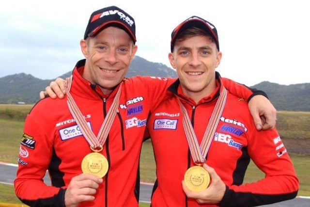 The gold medals that prove the Birchall brothers are the sidecar-racing world champions again.